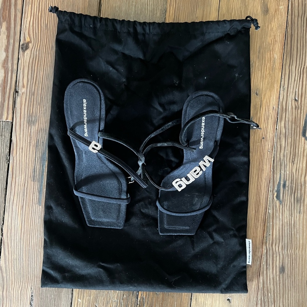 Alexander Wang Julie Logo Sandal Lycra